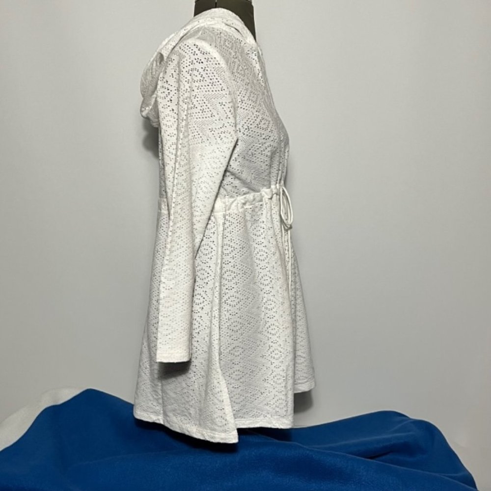 SERENE White Hooded Swimsuit Coverup Size XL NWOT - Picture 4 of 9